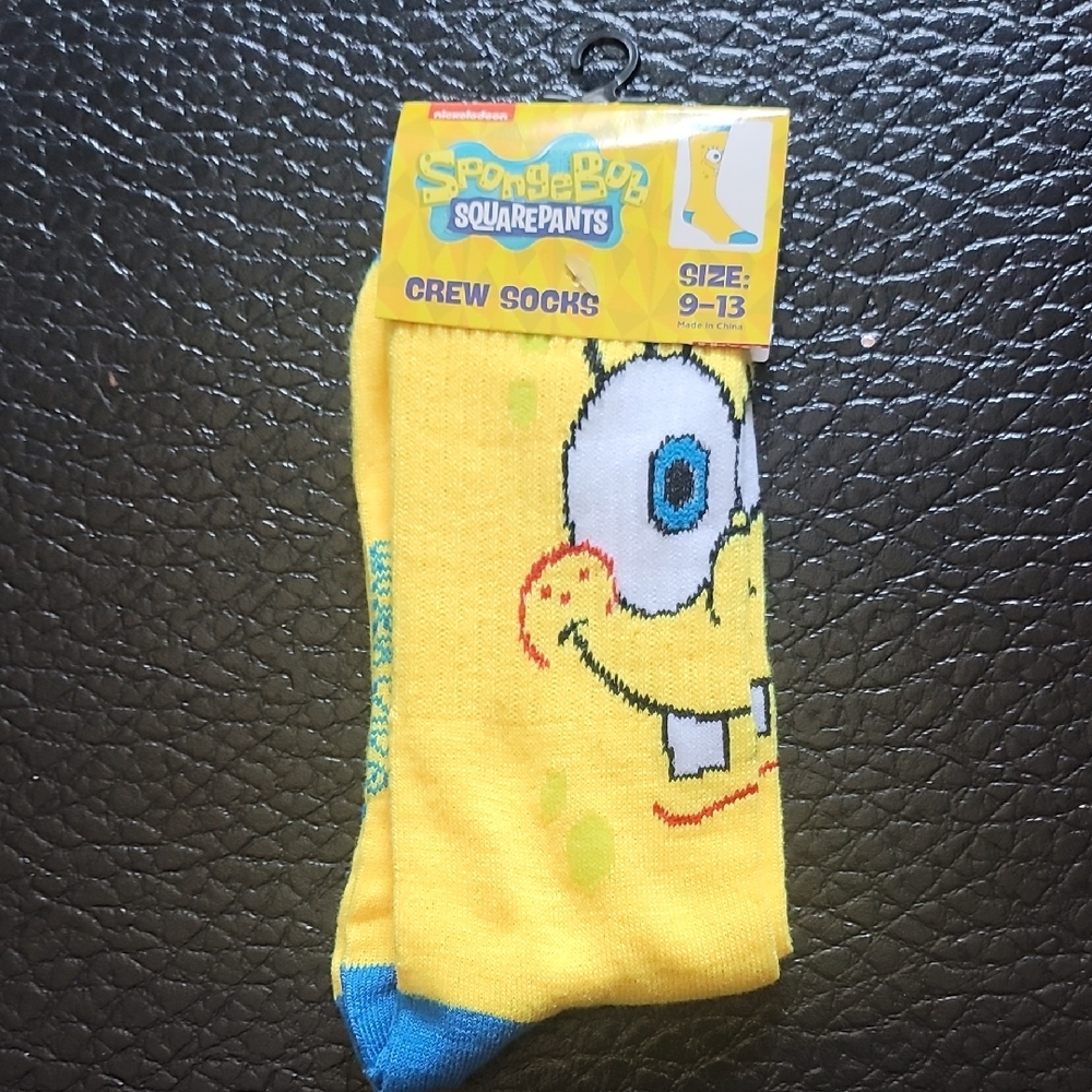 SpongeBob SquarePants Yellow and Blue Socks